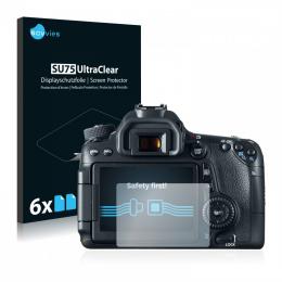 6x SU75 UltraClear Screen Protector Canon EOS 70D