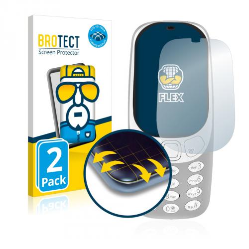 Ochranné fólie 2x BROTECT Flex Full-Cover Screen Protector for Nokia 3310 (2017)
