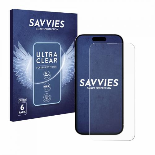 Ochranné fólié 6x Savvies SU75 Screen Protector for Apple iPhone 15