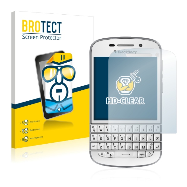 2x BROTECTHD-Clear Screen Protector BlackBerry Q10