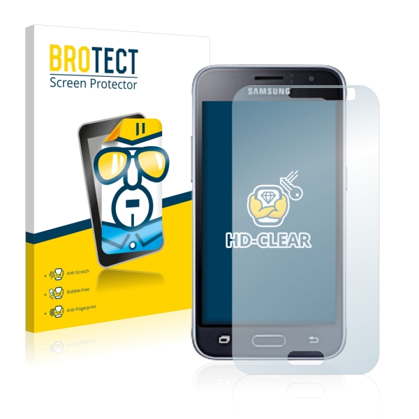 2x BROTECTHD-Clear Screen Protector Samsung Galaxy J1 (2016)