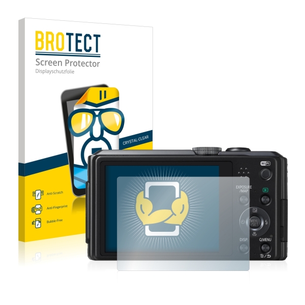 2x BROTECTHD-Clear Screen Protector Panasonic Lumix DMC-TZ41