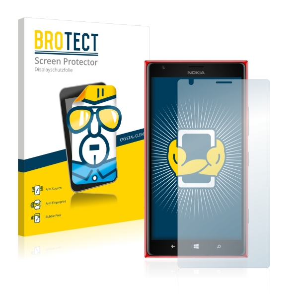 2x BROTECTHD-Clear Screen Protector Nokia Lumia 1520