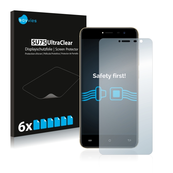 6x SU75 UltraClear Screen Protector Cubot Note Plus