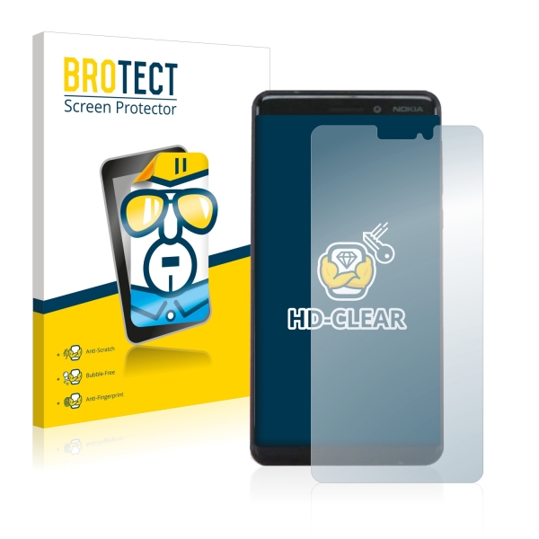 2x BROTECTHD-Clear Screen Protector Nokia 6.1