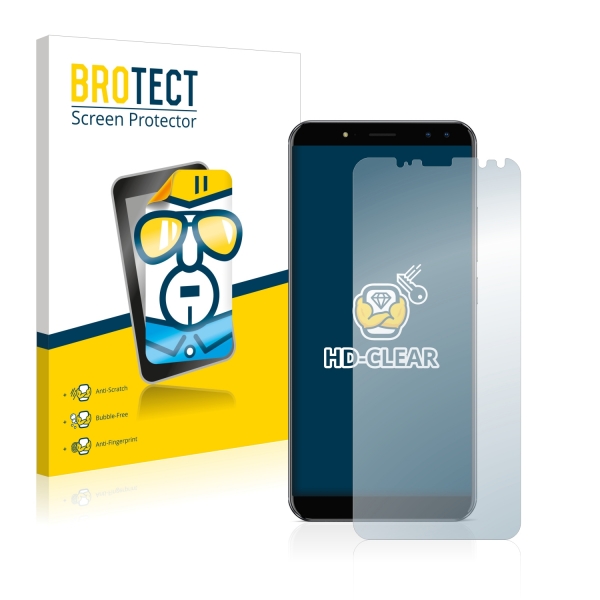 2x BROTECTHD-Clear Screen Protector Ulefone Power 3