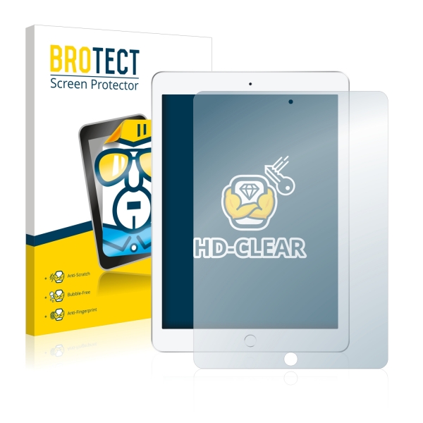 2x BROTECTHD-Clear Screen Protector Apple iPad 9.7 (2018)