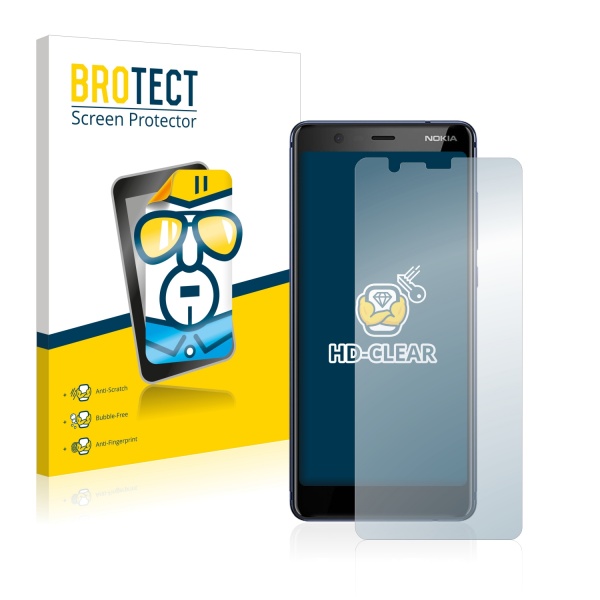 2x BROTECTHD-Clear Screen Protector Nokia 5.1