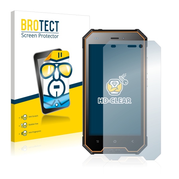 2x BROTECTHD-Clear Screen Protector Blackview BV4000 Pro