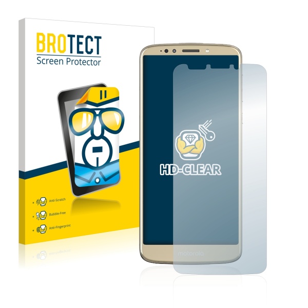 2x BROTECTHD-Clear Screen Protector Motorola Moto E5 Plus