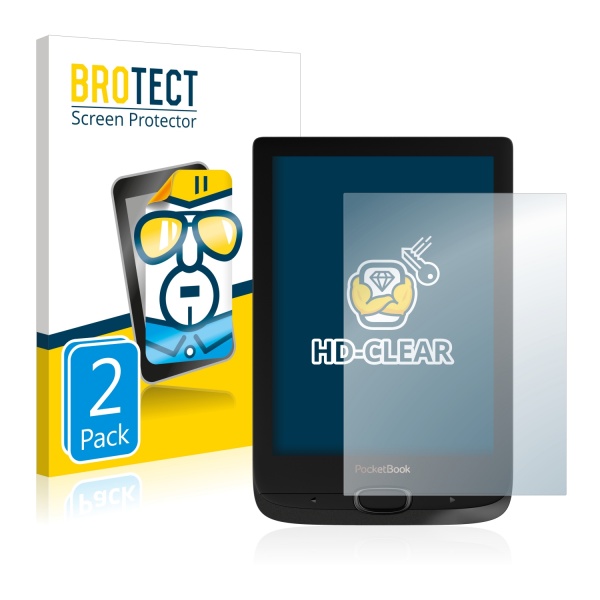 Ochranné fólie 2x BROTECTHD-Clear Screen Protector PocketBook Basic Lux 2