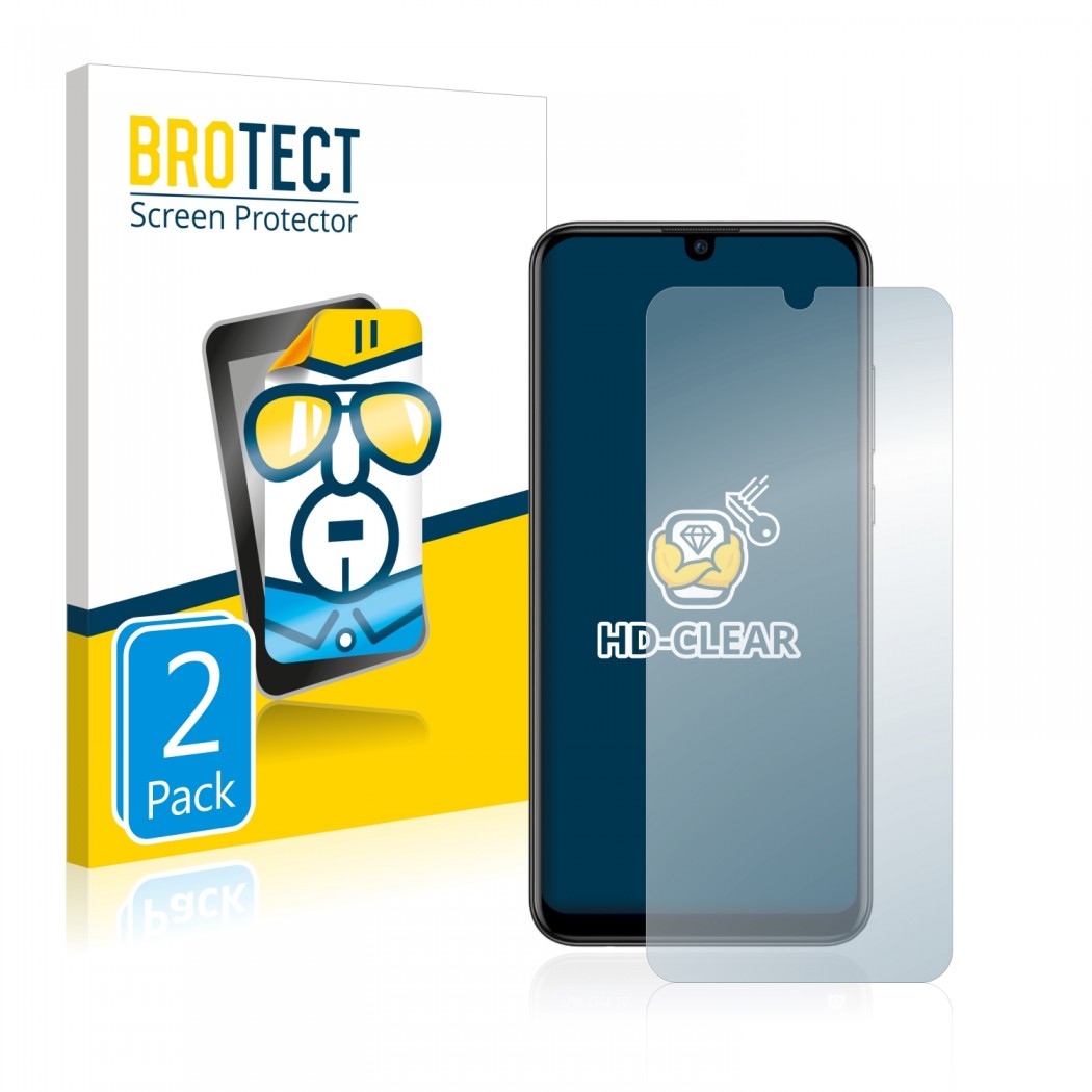 2x BROTECTHD-Clear Screen Protector Huawei P Smart (2019)