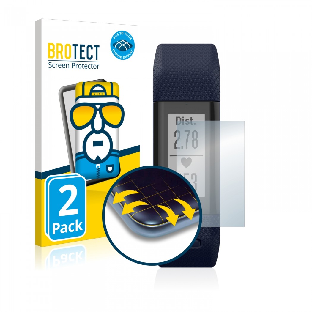 Ochranné fólie 2x BROTECT Flex Full-Cover Protector Garmin Vivosmart HR+