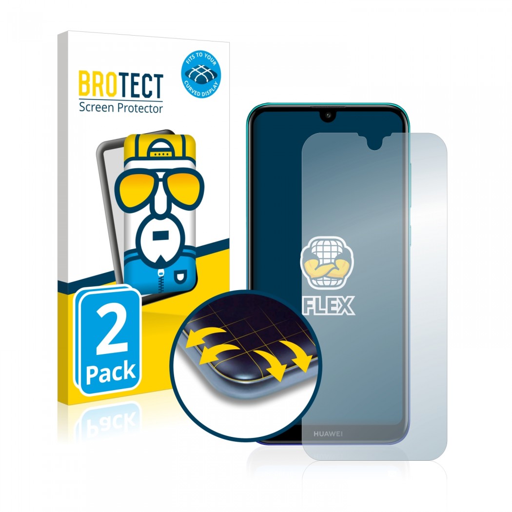 Ochranné fólie BROTECT Flex Full-Cover Protector Huawei Y7 2019