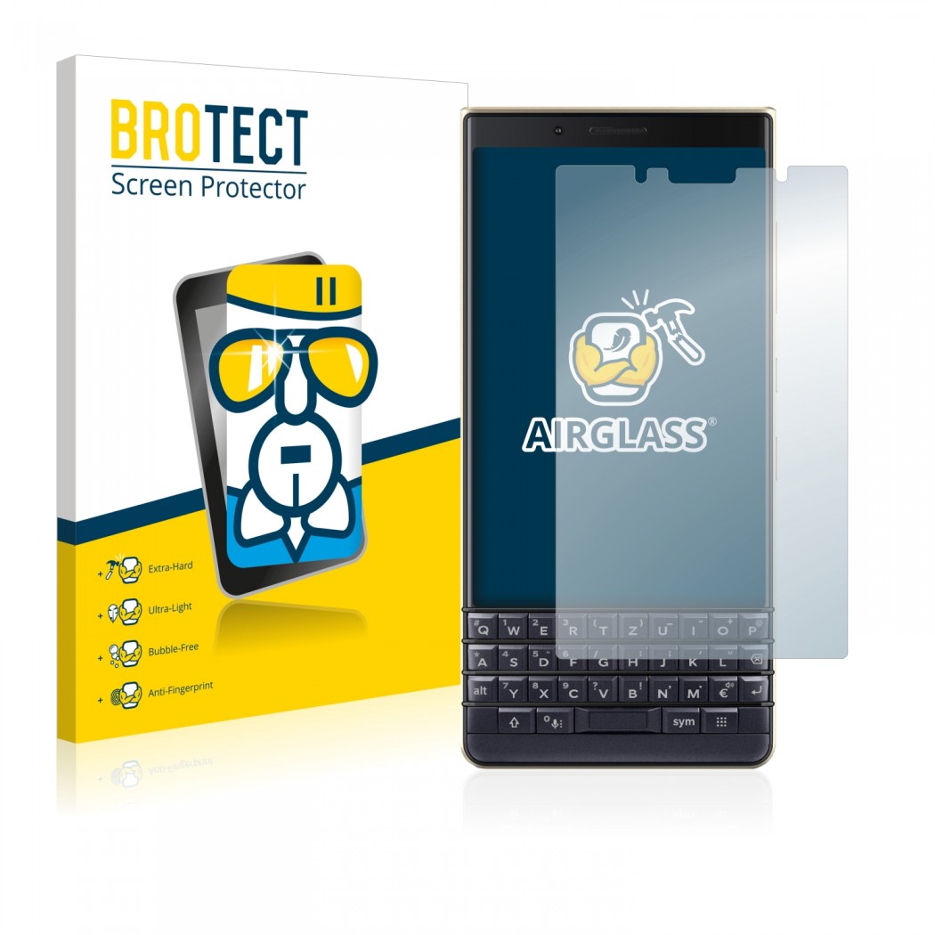 AirGlass Premium Glass Screen Protector BlackBerry Key2 LE