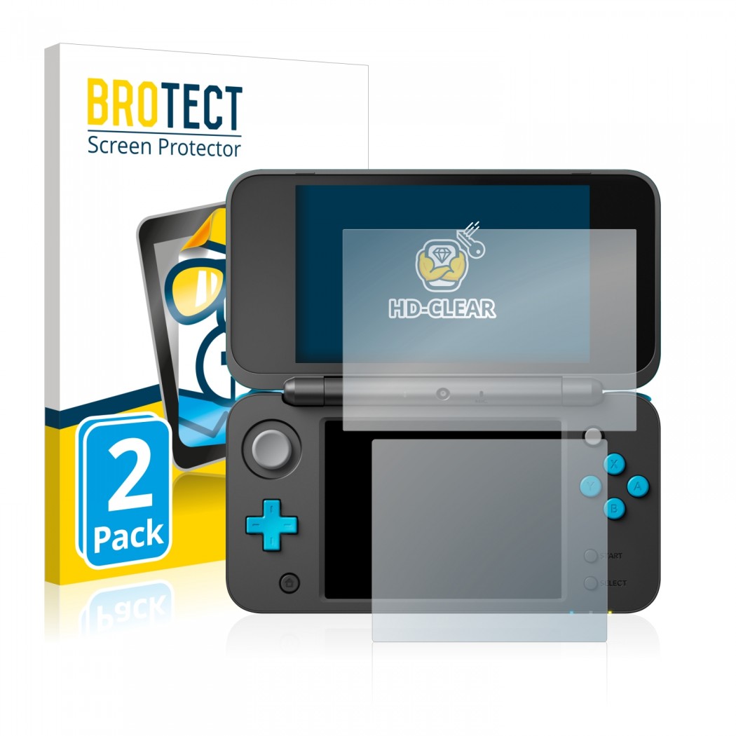 Ochranné fólie 2x BROTECTHD-Clear Screen Protector Nintendo 2DS XL