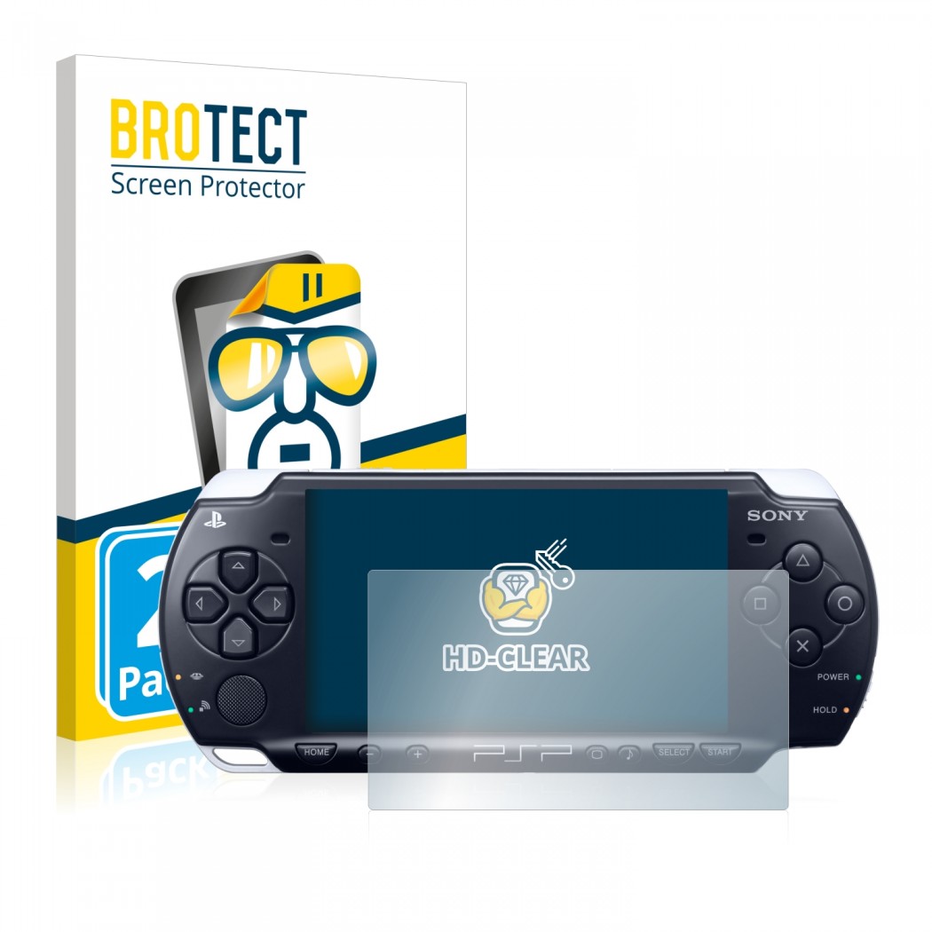 2x BROTECTHD-Clear Screen Protector Sony PSP 3004