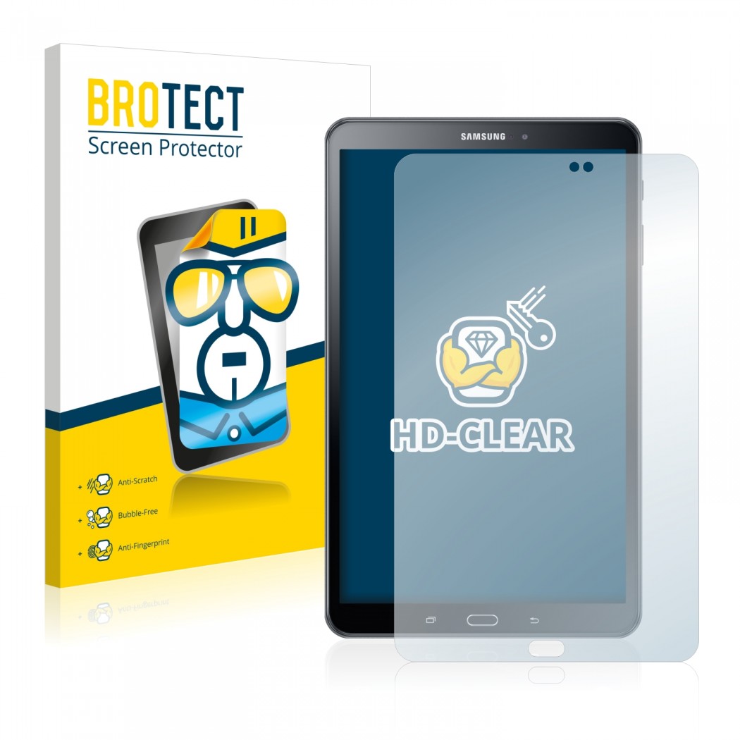 2x BROTECTHD-Clear Screen Protector Samsung Galaxy Tab A 10.1 2016 SM-T580