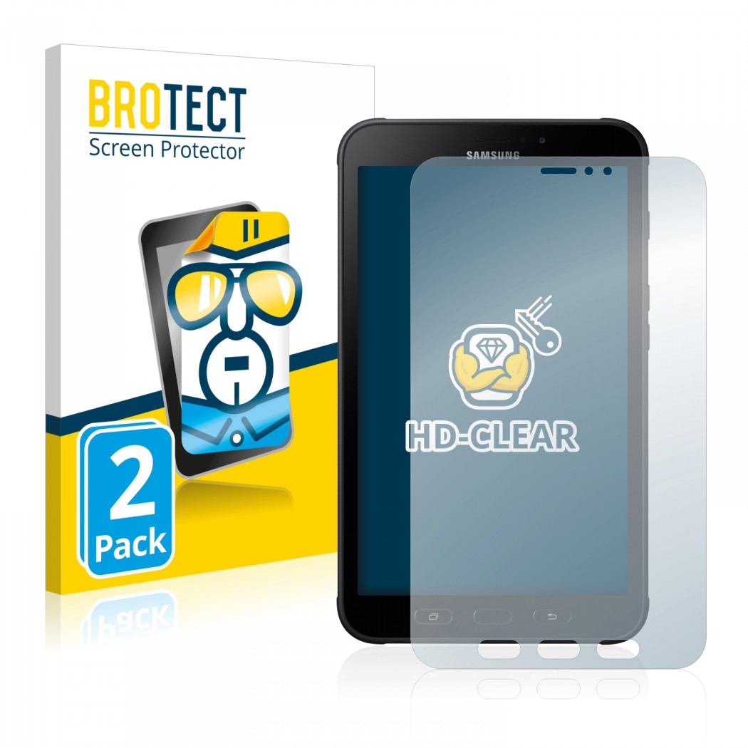 2x BROTECTHD-Clear Screen Protector Samsung Galaxy Tab Active 2