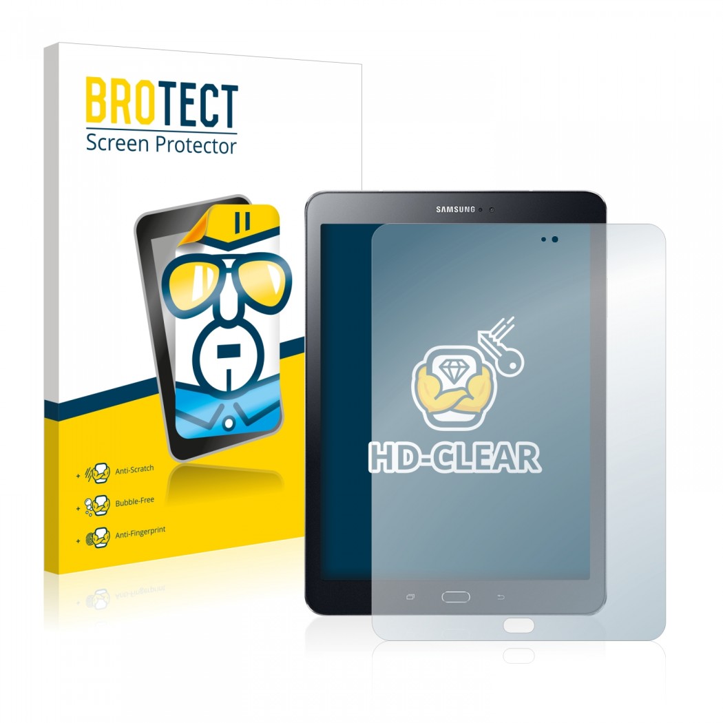 2x BROTECTHD-Clear Screen Protector Samsung Galaxy Tab S2 9.7