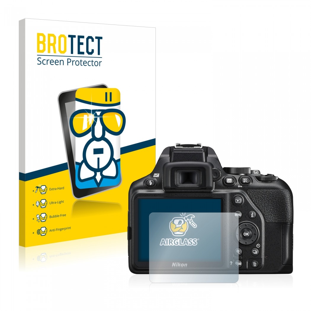 AirGlass Premium Glass Screen Protector Nikon D3500