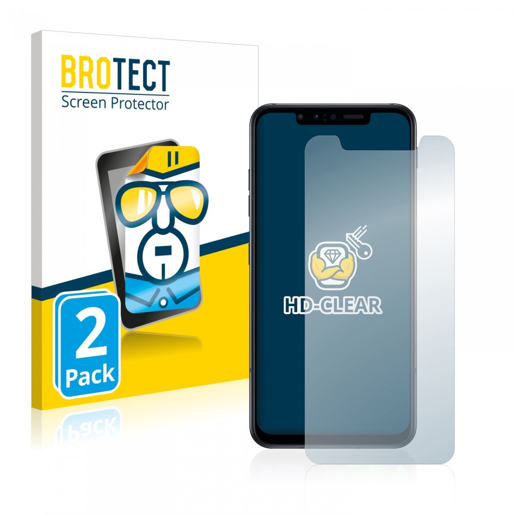 2x BROTECTHD-Clear Screen Protector LG G8s ThinQ