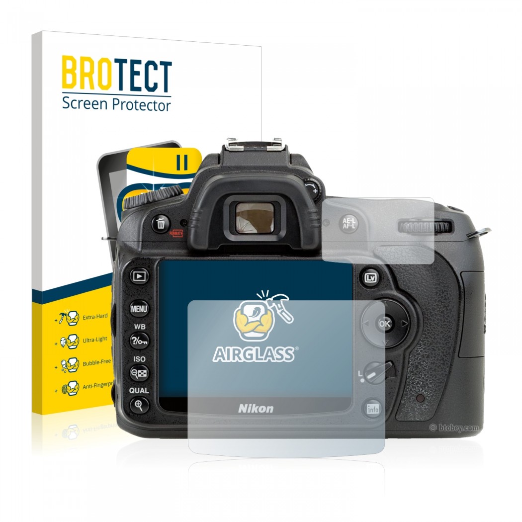 AirGlass Premium Glass Screen Protector Nikon D90