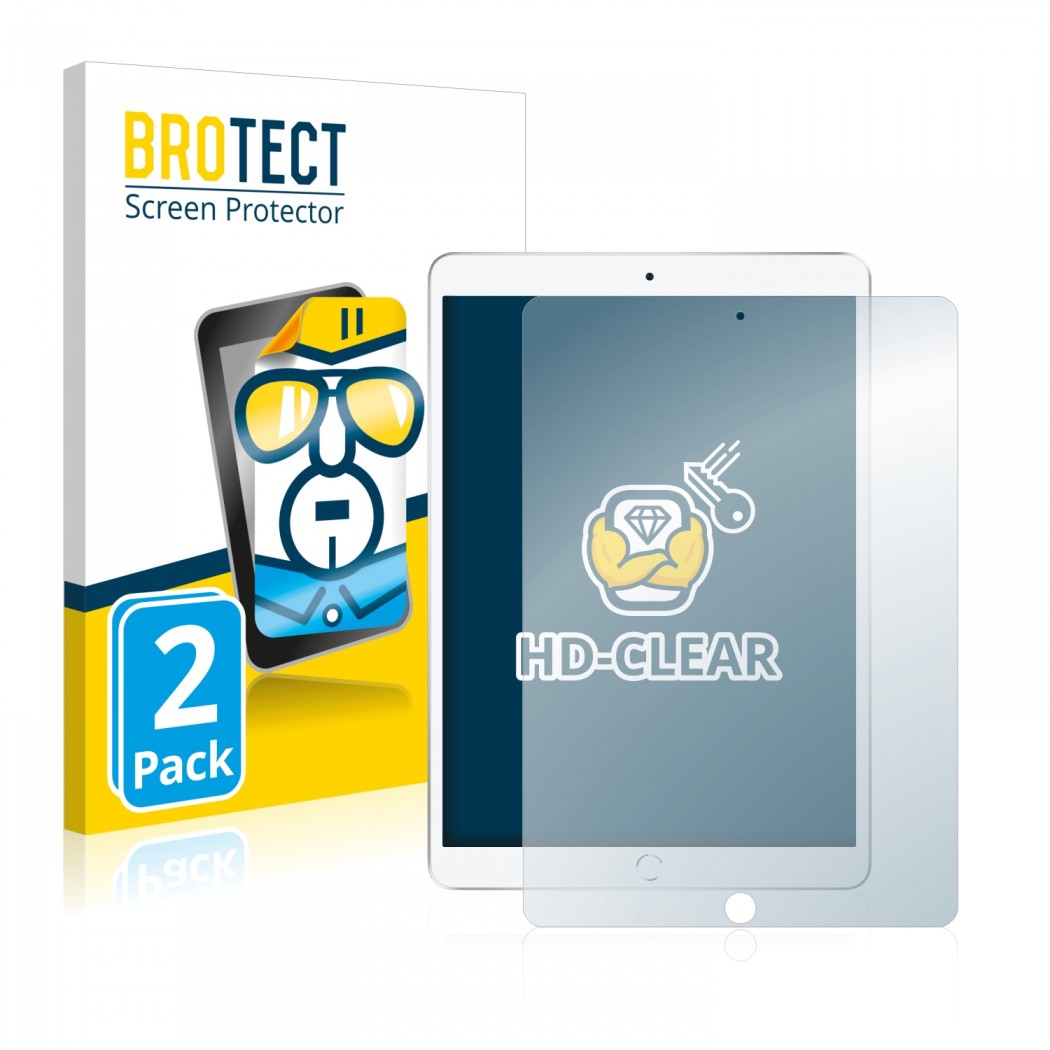 2x BROTECTHD-Clear Screen Protector Apple iPad Air 2019