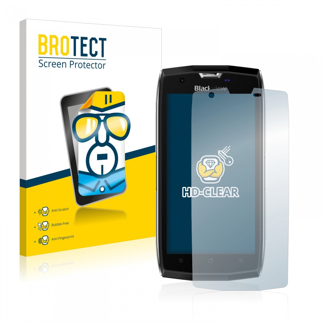 2x BROTECTHD-Clear Screen Protector Blackview BV7000 Pro