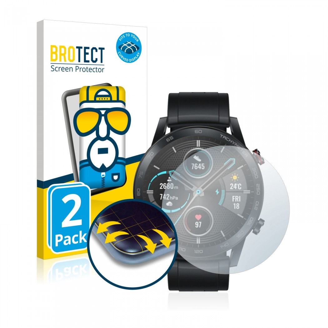 Ochranné fólie 2x BROTECT Flex Full-Cover Protector Honor Watch Magic 2 (46 mm)