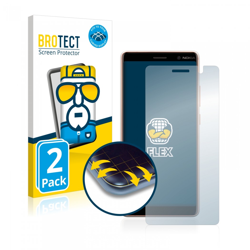 Ochranné fólie BROTECT Flex Full-Cover Protector Nokia 7 Plus