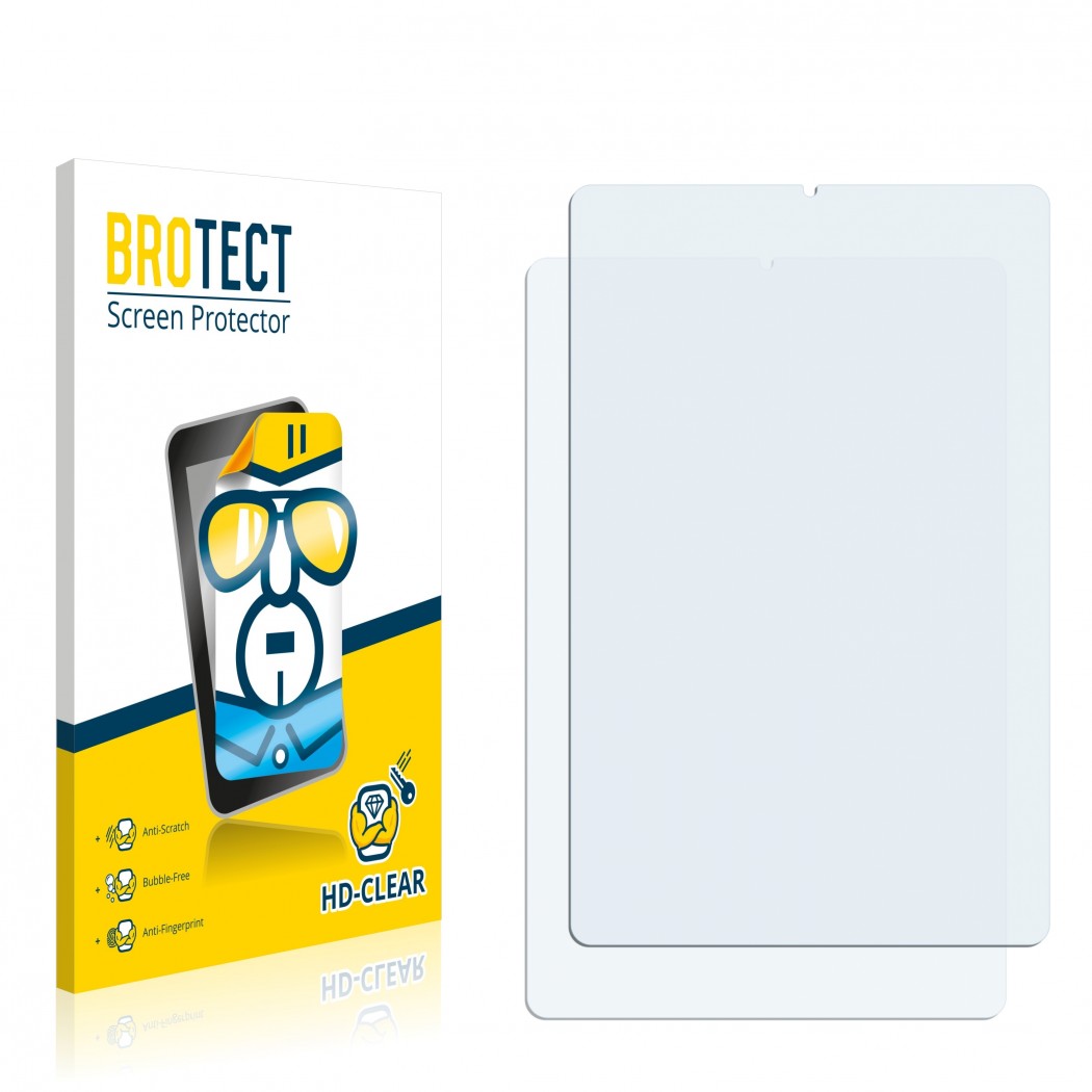 2x BROTECTHD-Clear Screen Protector Samsung Galaxy Tab S6 Lite WiFi
