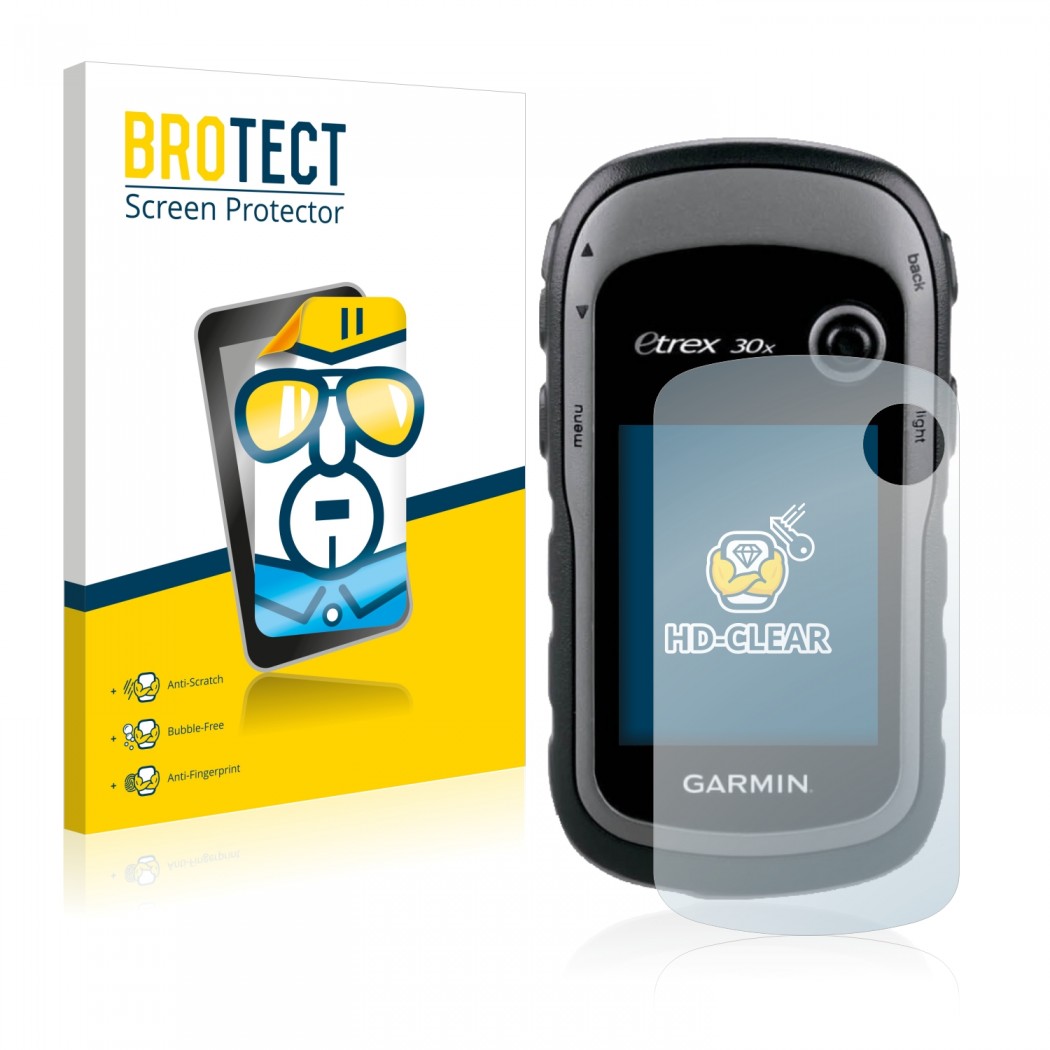 2x BROTECTHD-Clear Screen Protector Garmin eTrex 30x