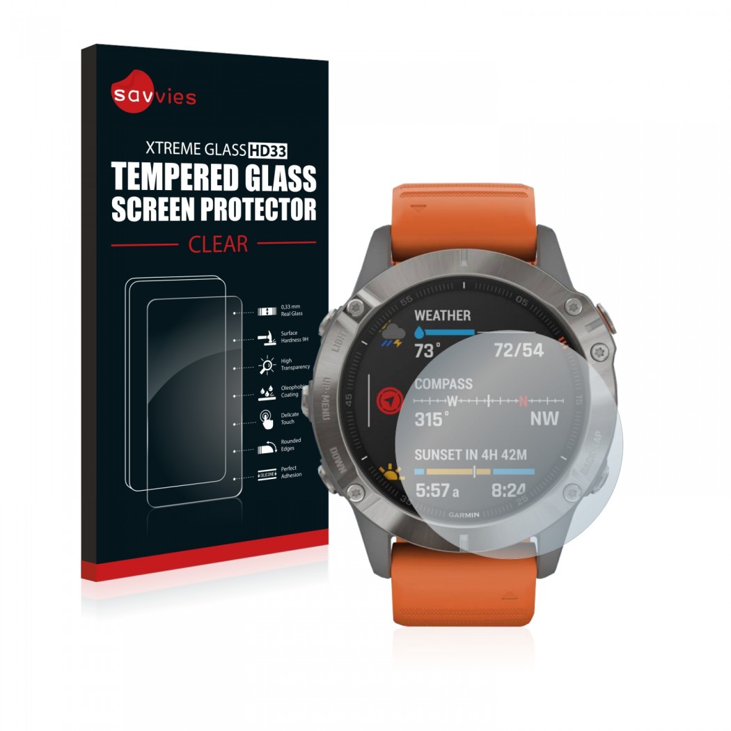 Tempered Glass HD33 ochranné sklo pro Garmin Fenix 6 Pro Solar