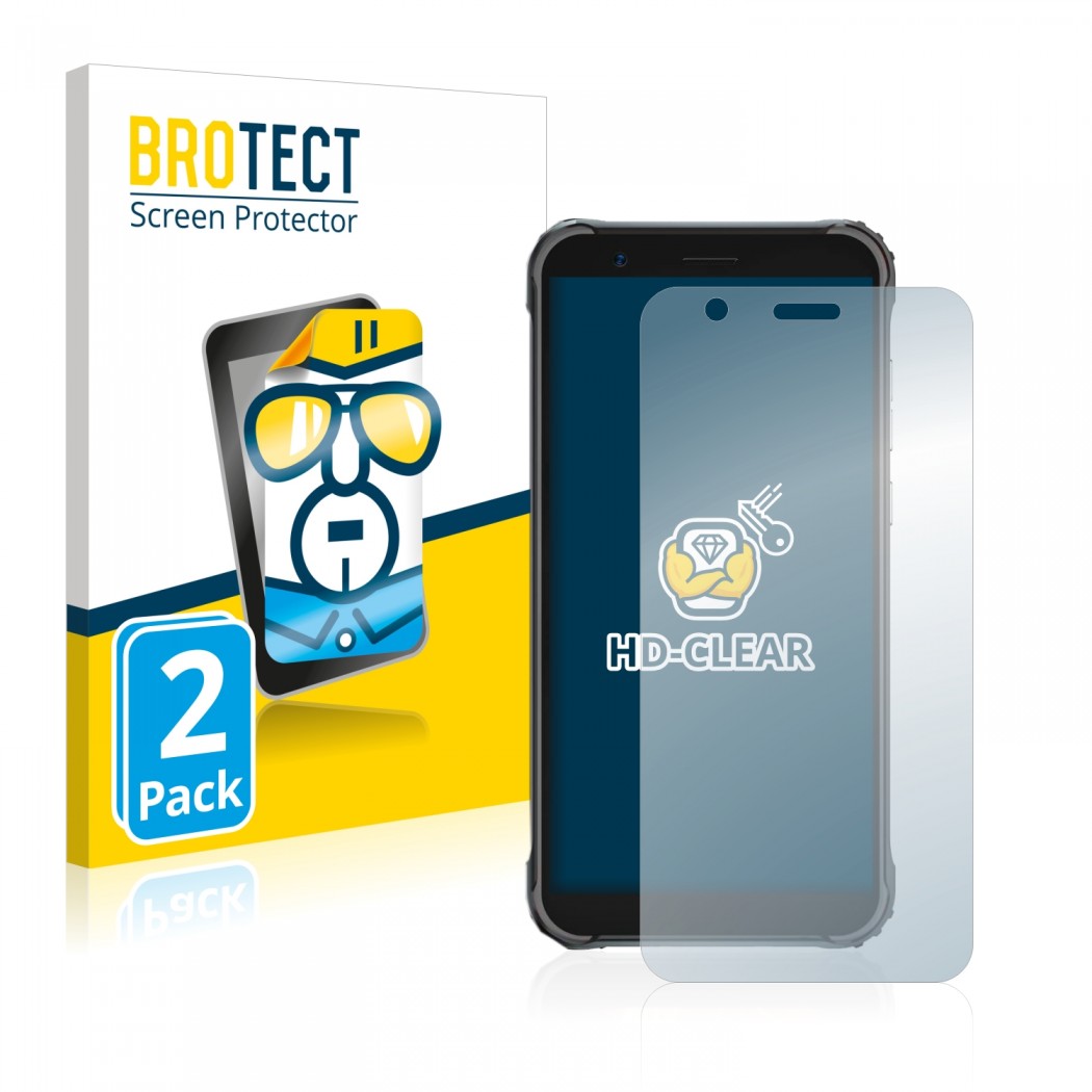 2x BROTECTHD-Clear Screen Protector Blackview BV4900 Pro