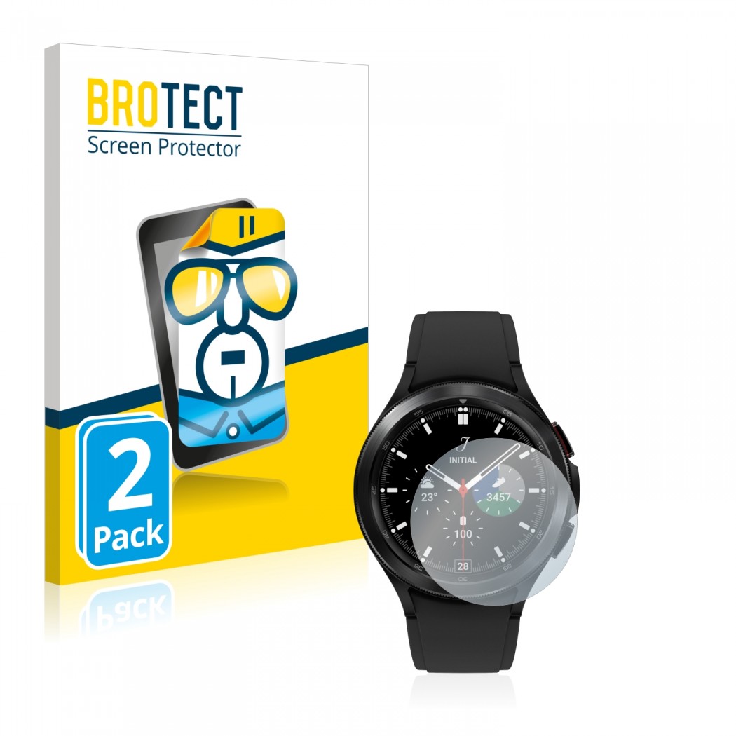 2x BROTECTHD-Clear Screen Protector Samsung Galaxy Watch 4 Classic (46mm)