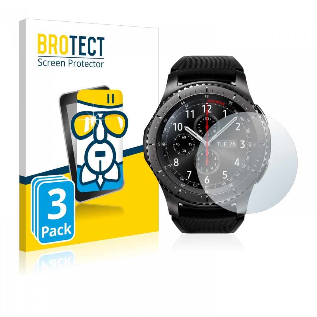 Ochranné fólie 3x AirGlass Premium Glass Screen Protector Samsung Gear S3 Frontier