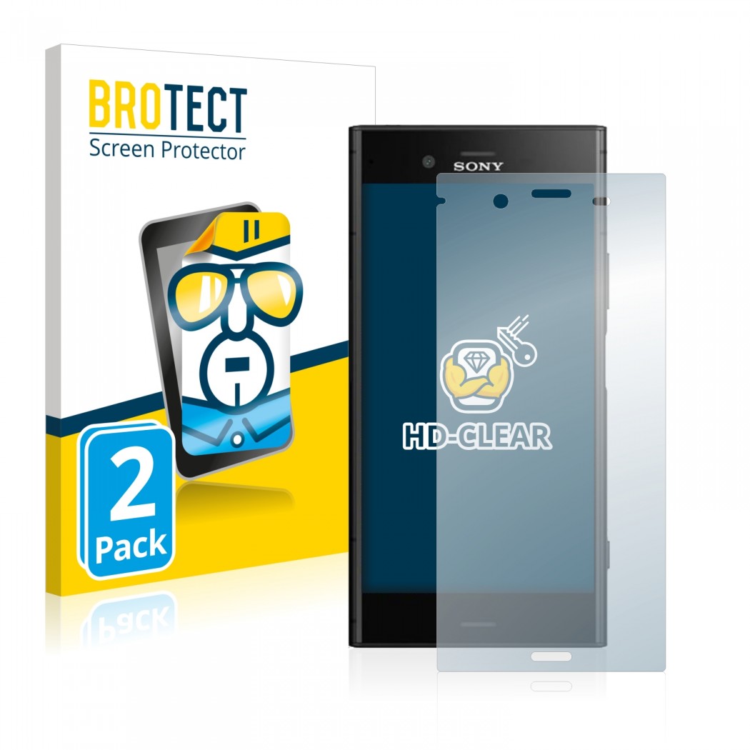 2x BROTECTHD-Clear Screen Protector Sony Xperia XZ1
