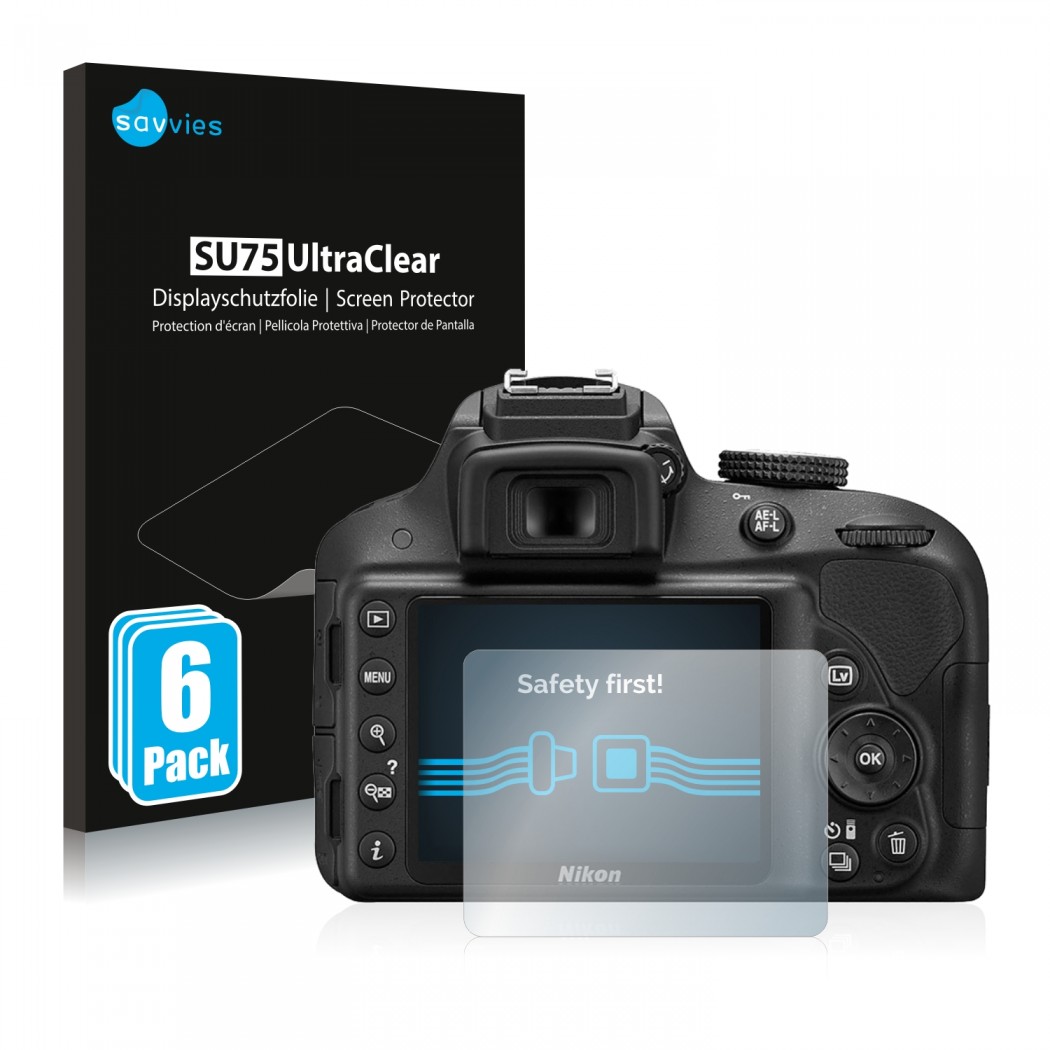 Ochranné fólie 6x SU75 UltraClear Screen Protector Nikon D3300