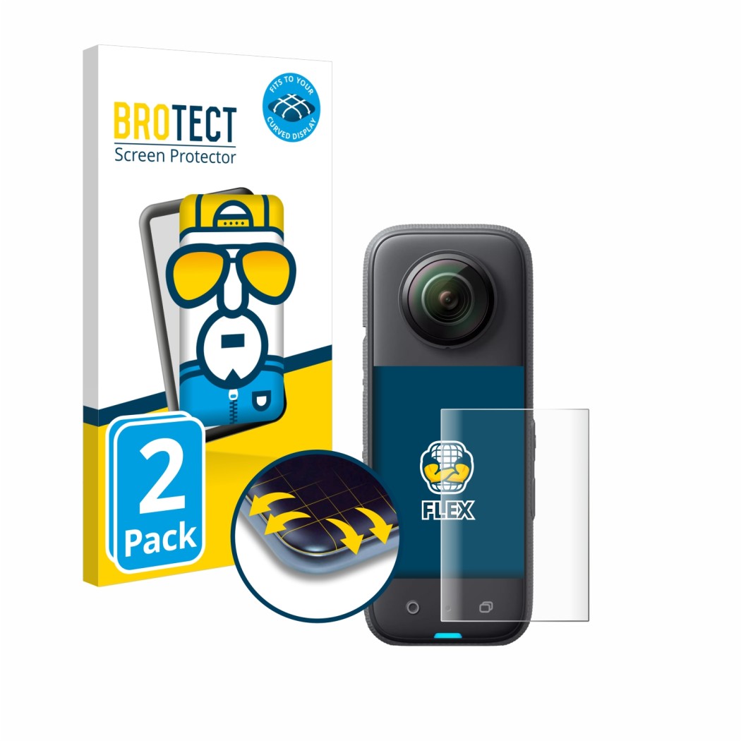 Ochranné fólie 2x BROTECT Flex Full-Cover Screen Protector for Insta360 X3
