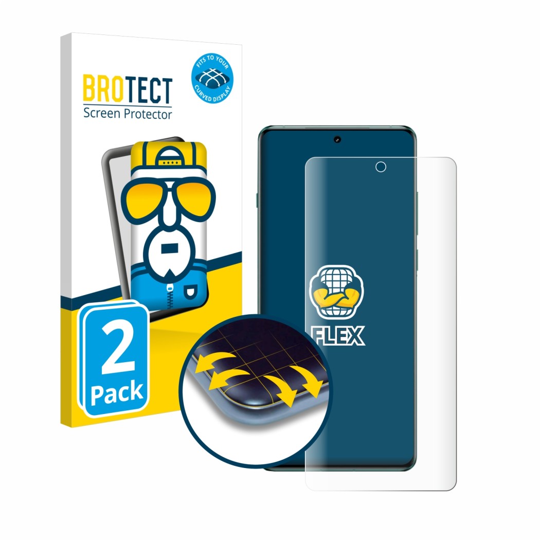 Ochranné fólie 2x BROTECT Flex Full-Cover Screen Protector for OnePlus 12