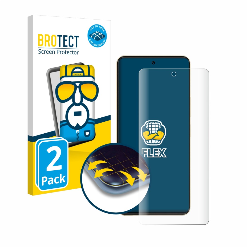 Ochranné fólie 2x BROTECT Flex Full-Cover Screen Protector for Vivo Y36