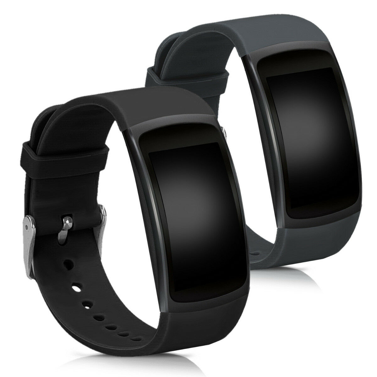Sada 2 ks řemínků pro Samsung Gear Fit2 černý / šedý