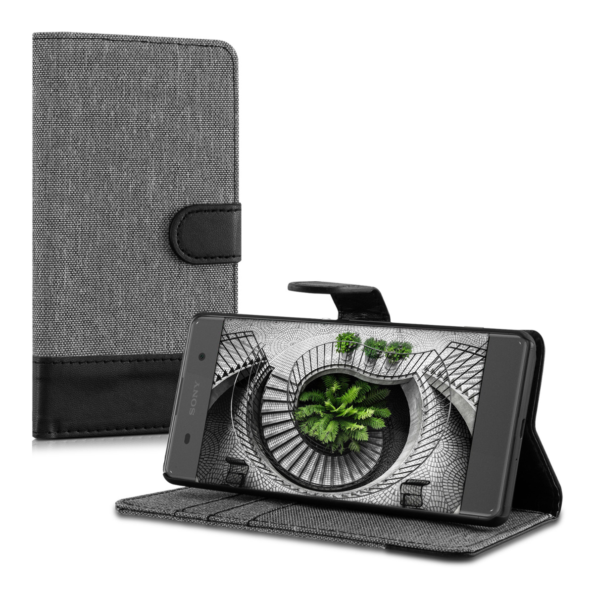Pouzdro FLIP pro Sony Xperia XA šedé - zvìtšit obrázek